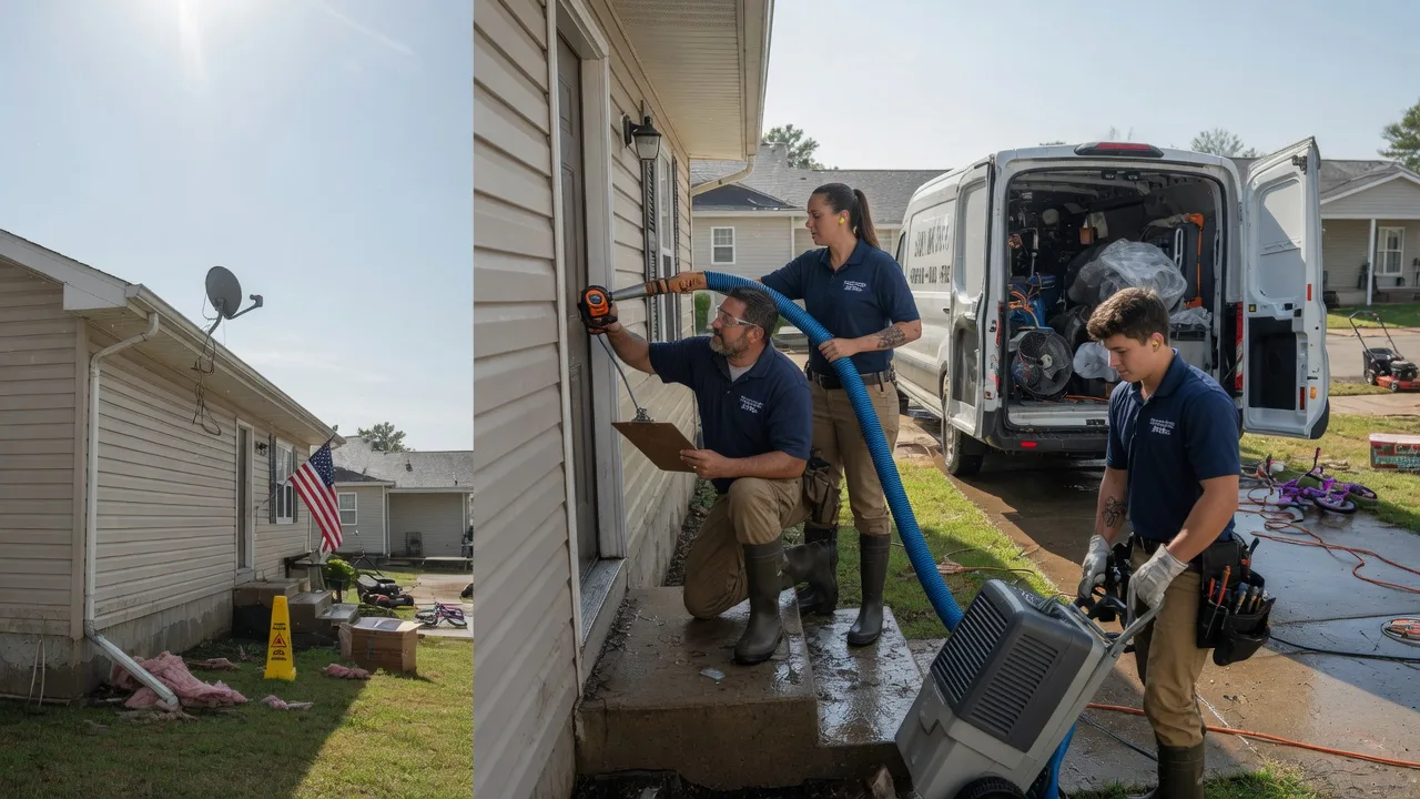 Ceiling Water Damage Restoration in Novinger, MO near me